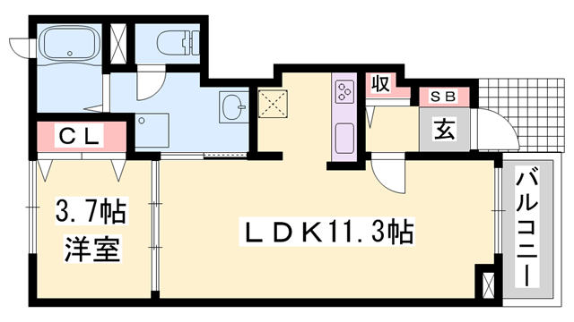 ブリーズ坂上の物件間取画像