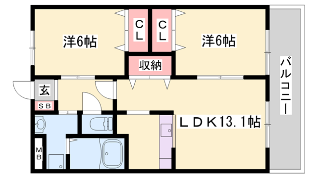 ハイツエトワールの物件間取画像
