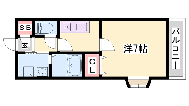 ネオクオーツ幸 弐番館の物件間取画像