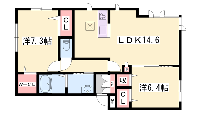 リラフォート白坂の物件間取画像