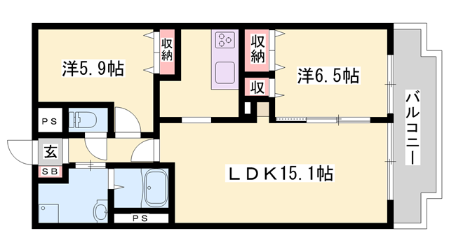アンプルールの物件間取画像