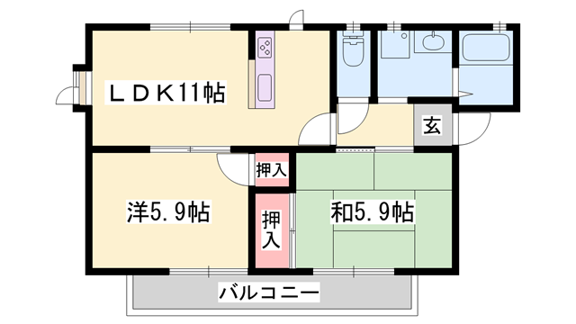 Fragrance Complet A棟の物件間取画像