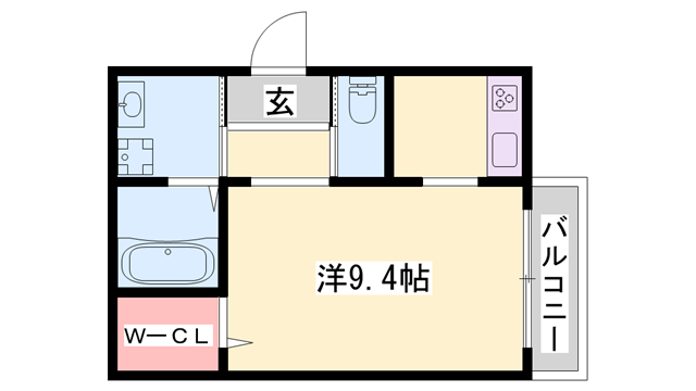 クロスロード東姫路の物件間取画像
