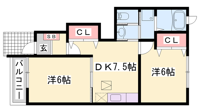エクセラン播磨の物件間取画像