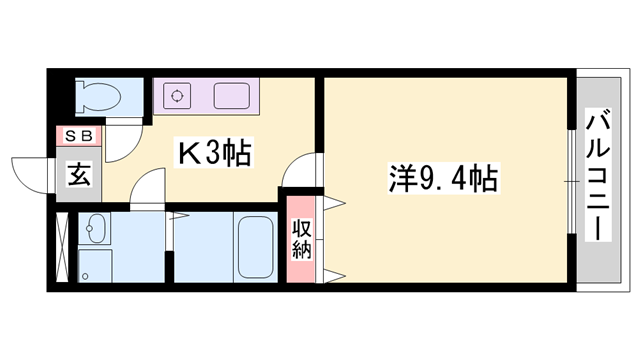 ラベンダーハイツの物件間取画像