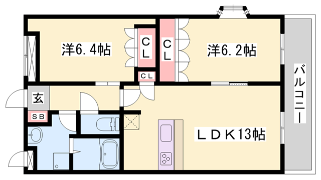 網干駅 バス25分 太子下車:停歩10分 2階の物件間取画像