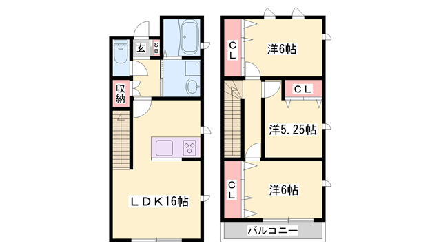 ロタス青山の物件間取画像