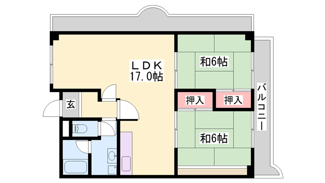 ブエナビスタ姫路青山イーストの物件間取画像