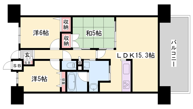エスリード姫路の物件間取画像