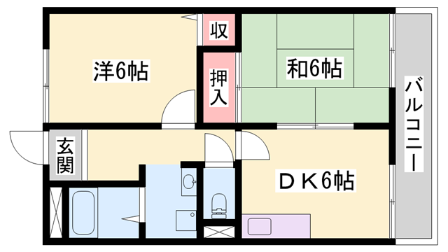 ロイヤルヒルズ北平野の物件間取画像