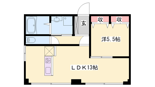 エイトビル福崎の物件間取画像