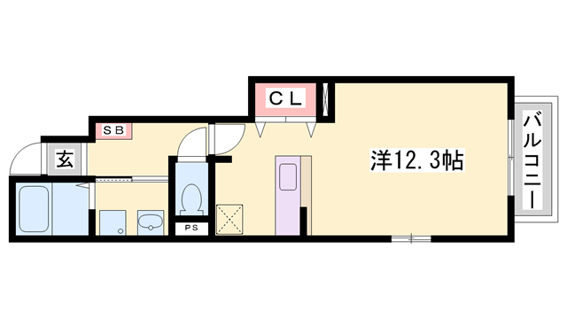 アンソレイエ・Sの物件間取画像