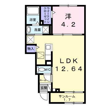 ルニVの物件間取画像