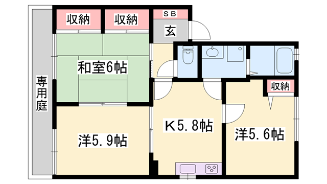 フォーレス塩屋の物件間取画像