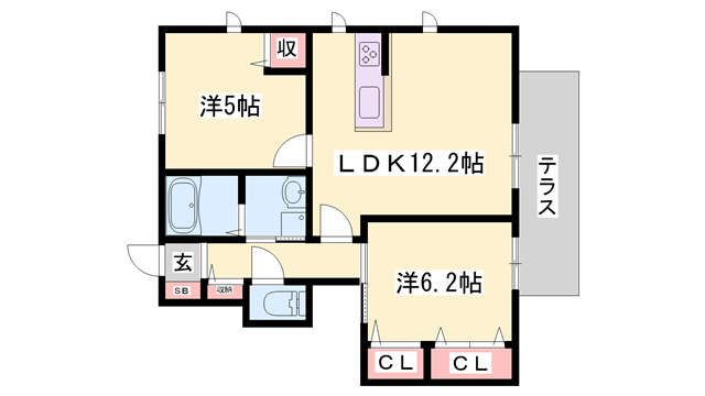 MAST COURT加古川南の物件間取画像