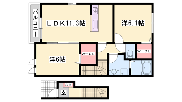 パッソ神田Ⅴの物件間取画像