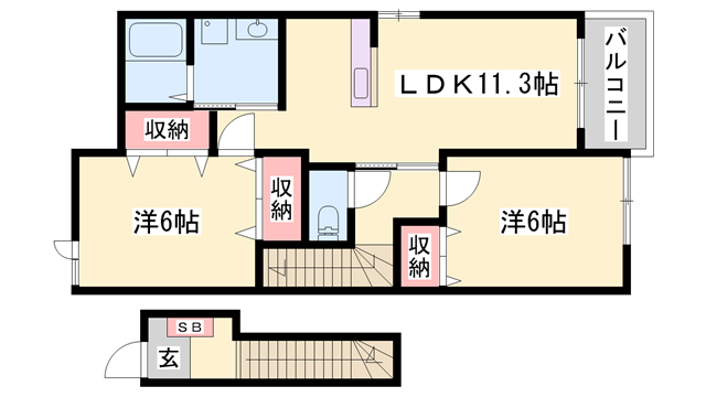 ウィル ヴェスティージ 壱番館の物件間取画像