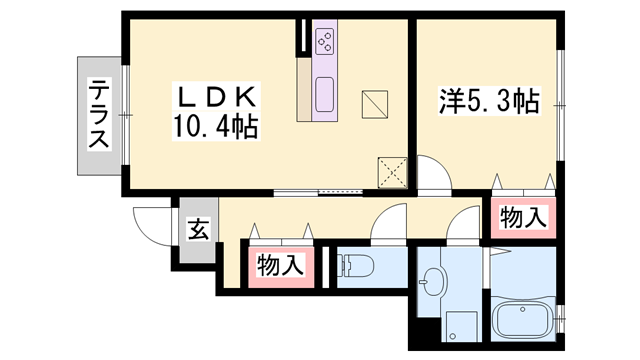 ブロッサムの物件間取画像