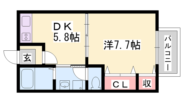 山陽姫路駅 バス13分 小川下車:停歩3分 2階の物件間取画像