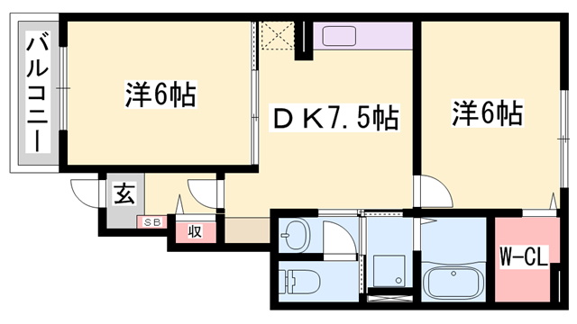 フィオレンティーナⅡの物件間取画像