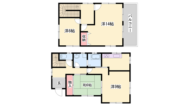 福田戸建の物件間取画像