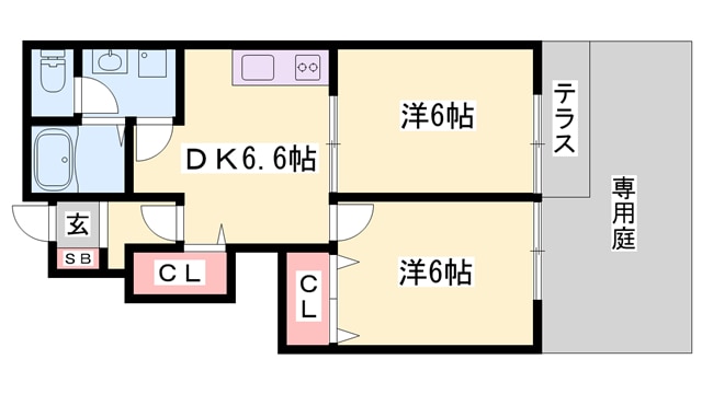 シエルソーレの物件間取画像