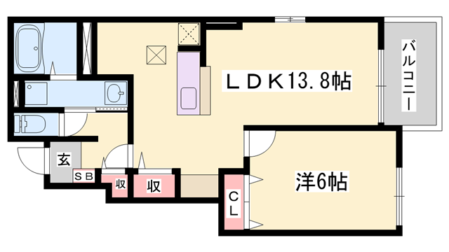 アバンツァート葉多の物件間取画像
