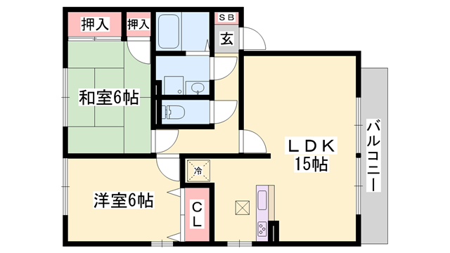 播磨高岡駅 徒歩20分 2階の物件間取画像