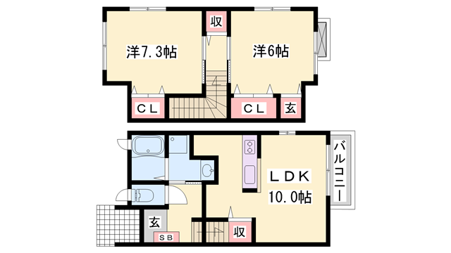 シュラインイーストの物件間取画像