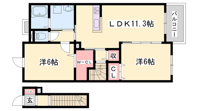 シーズンズ コンフォートⅡの物件間取画像