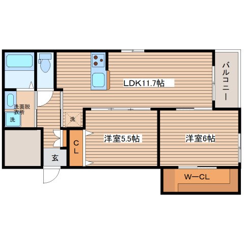 舟入川口町駅 徒歩2分 4階の物件間取画像
