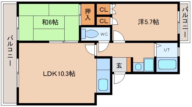 ログマン太田の物件間取画像