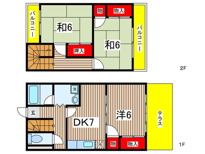 ジュネスヒヤマの物件間取画像