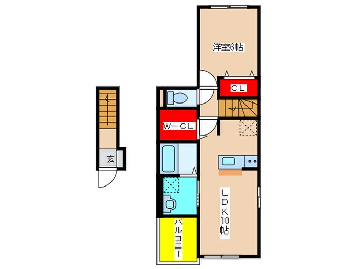 ティータウンⅡの物件間取画像