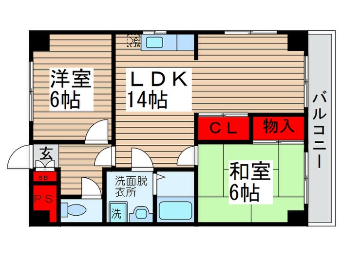 第二ラフィ－ヌ北小金の物件間取画像