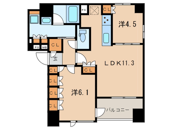 Opus Residence 日本橋水天宮の物件間取画像