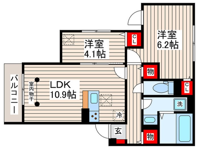 シャルマンの物件間取画像