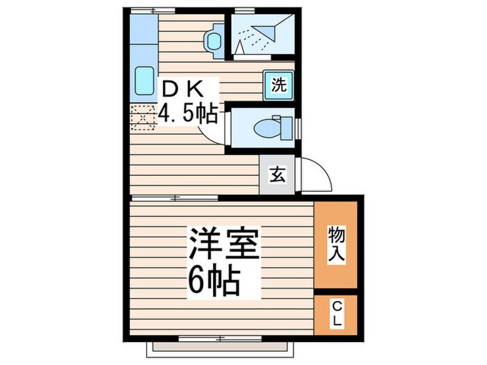 コ－ポパピヨンの物件間取画像