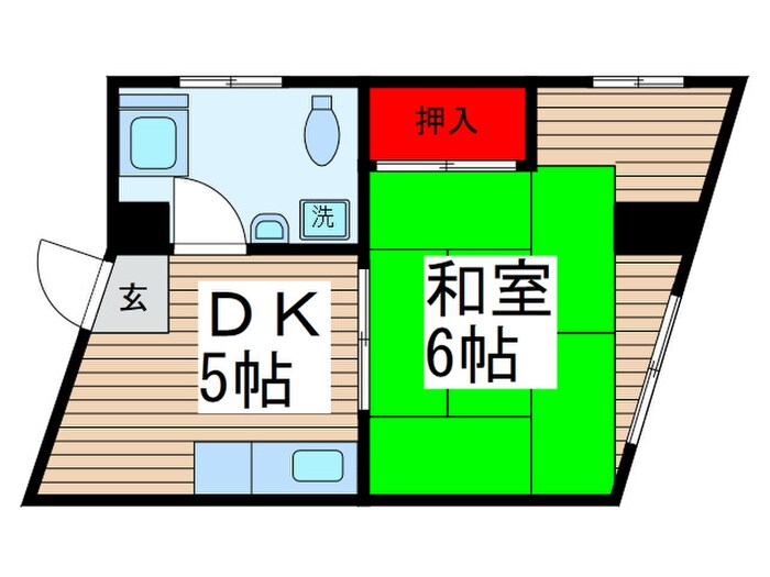 山六ビルの物件間取画像