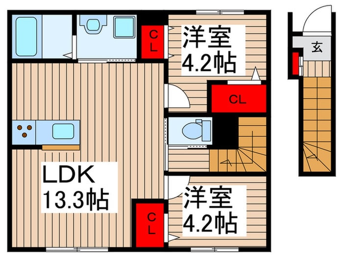 ディコトーネⅢの物件間取画像