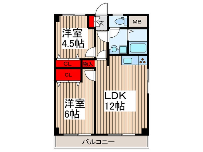 アーネスト・ハイライズの物件間取画像