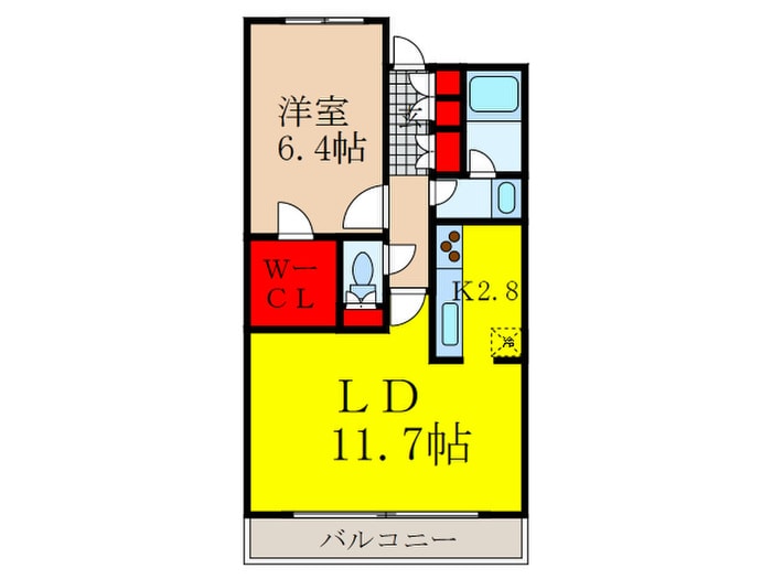 ガ－ネットコ－ト四谷の物件間取画像