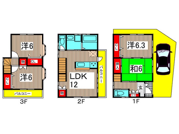 東新小岩８丁目貸家の物件間取画像