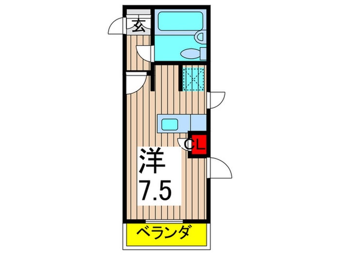 ワコーレ綾瀬　２０１号室の物件間取画像