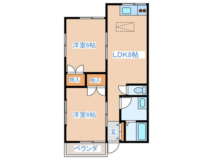 メジロハウスの物件間取画像