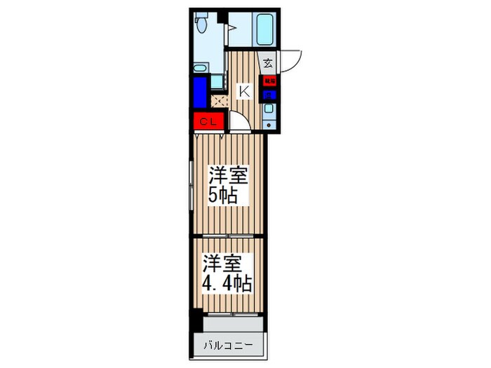 アクシ－ズタワ－大門町の物件間取画像