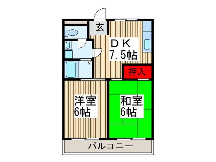 メナーフジの物件間取画像