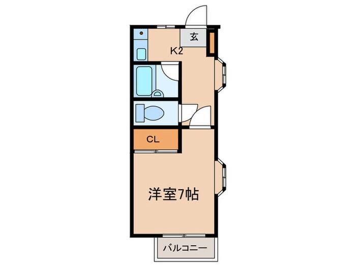 メゾンヌーベルの物件間取画像