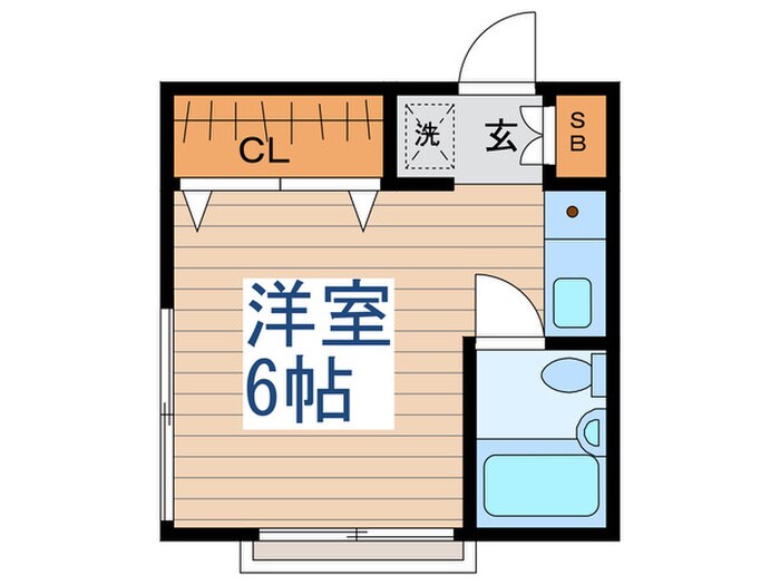 アパ－トメントメビウスの物件間取画像
