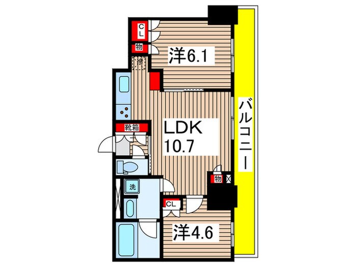 パークアクシス東陽町・親水公園の物件間取画像